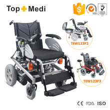 Fauteuil roulant de luxe à moteur lourd avec cadre en acier